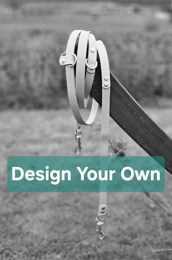Waterproof BioThane© handsfree Dog Training Lead - Design Your Own