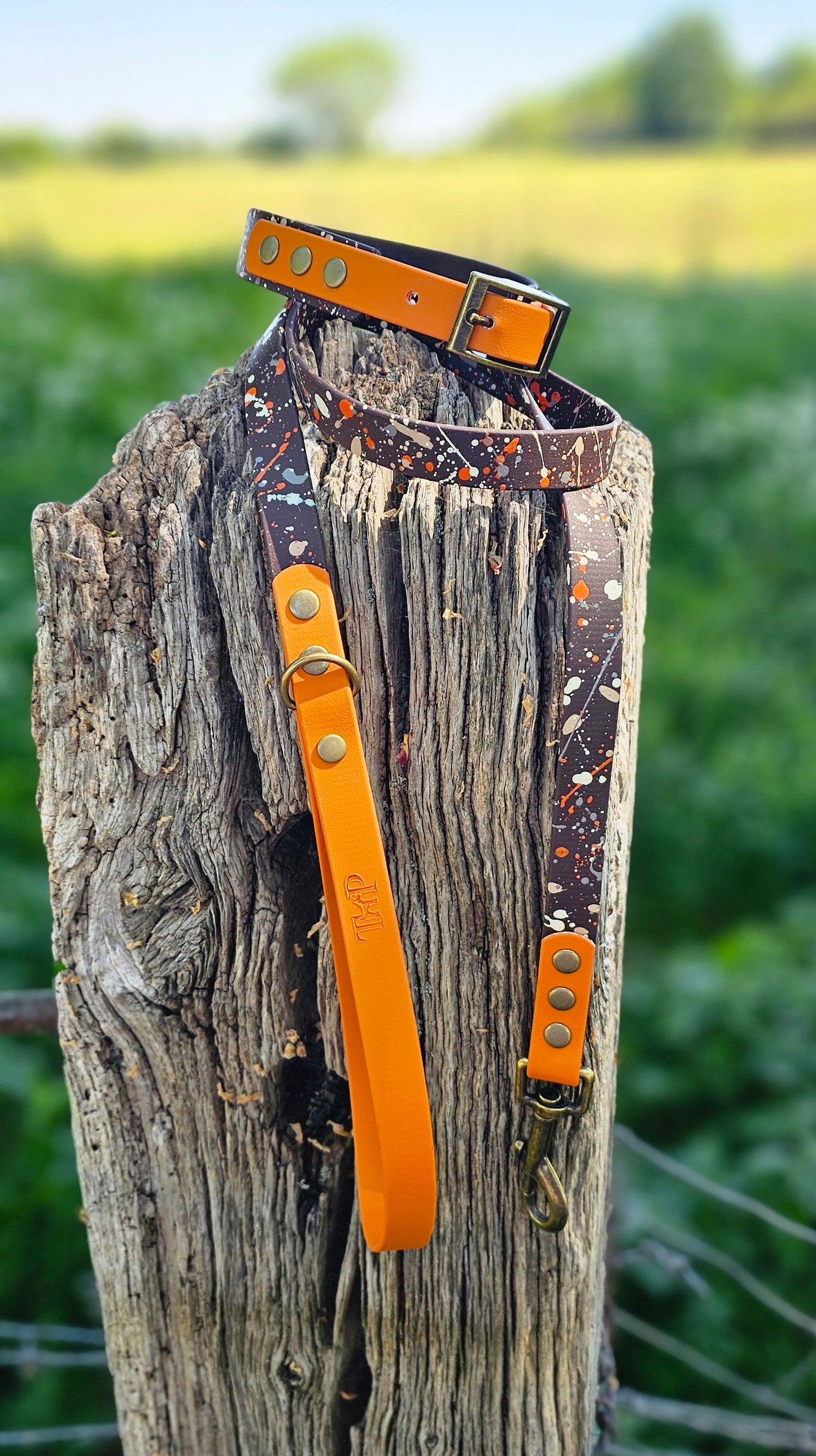 Fireside - Waterproof BioThane© Splatter Dog Lead - Terra Collection