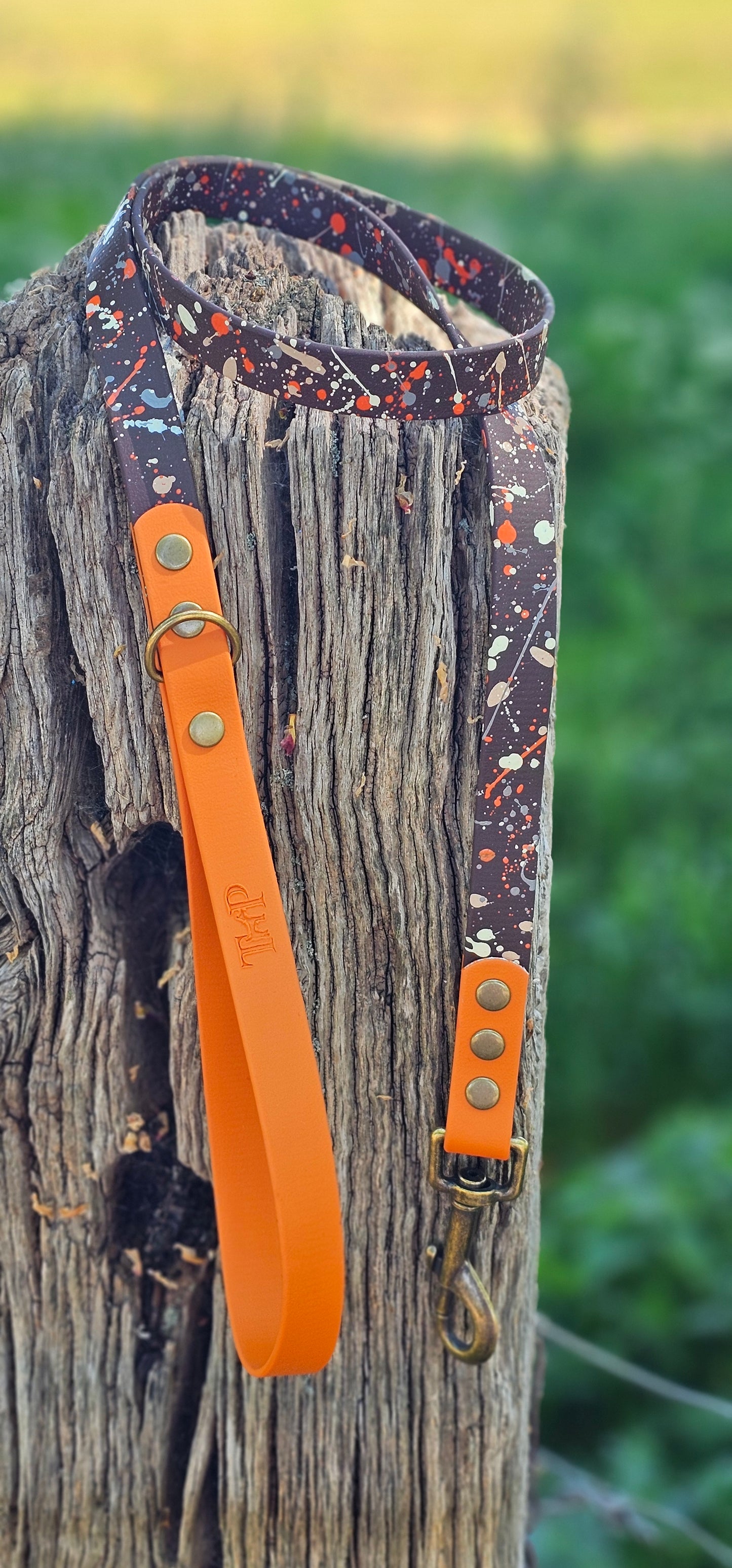 Fireside - Waterproof BioThane© Splatter Dog Lead - Terra Collection