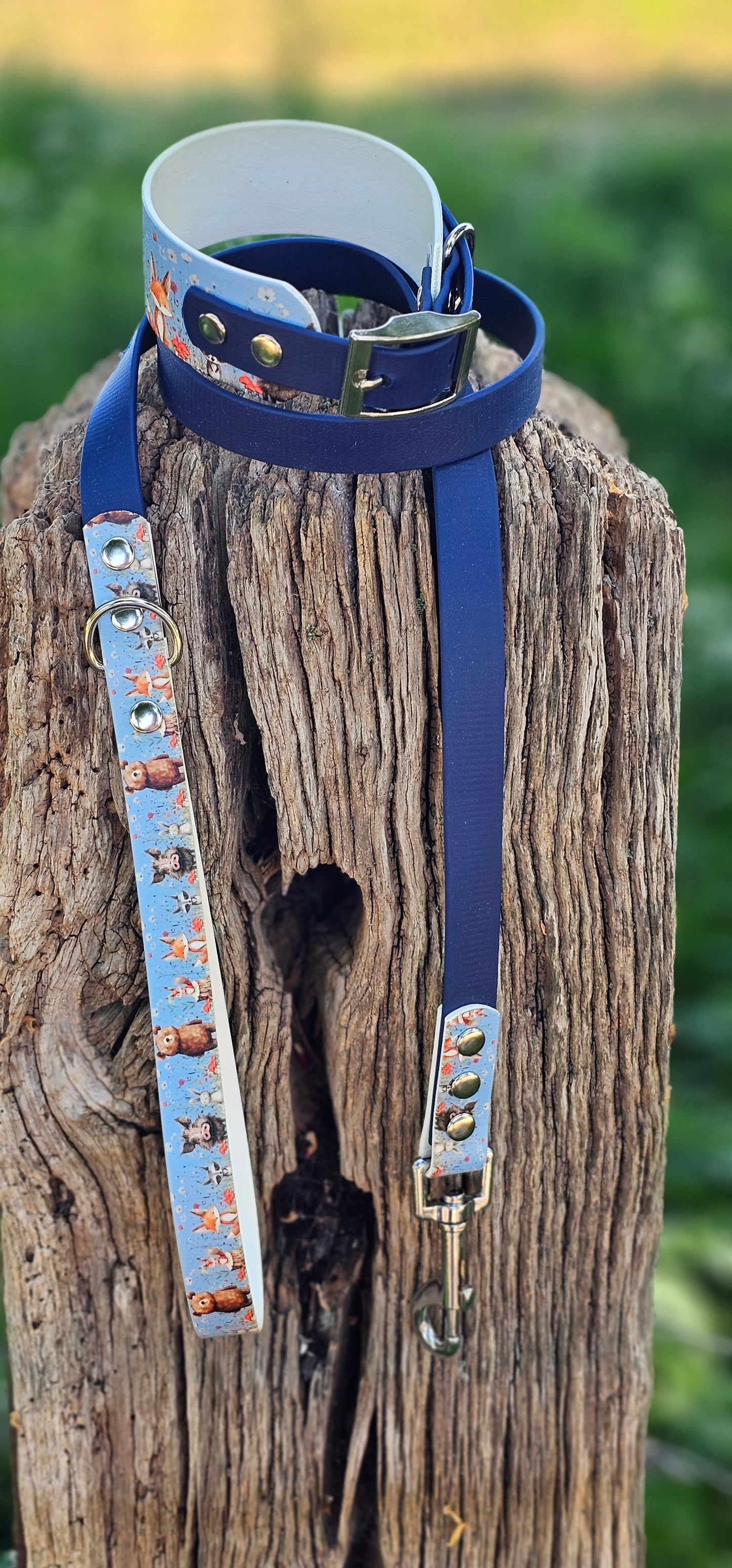Forest Friends - Printed Waterproof BioThane© Dog Lead