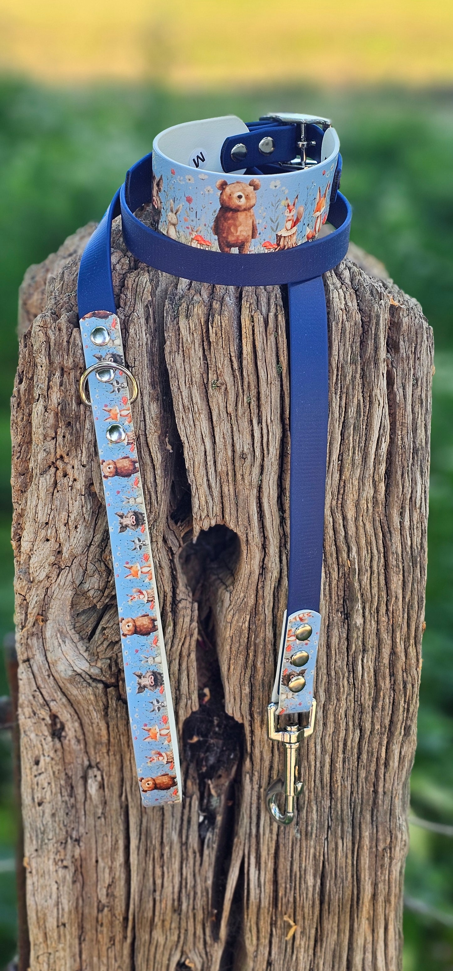 Forest Friends - Printed Waterproof BioThane© Dog Lead
