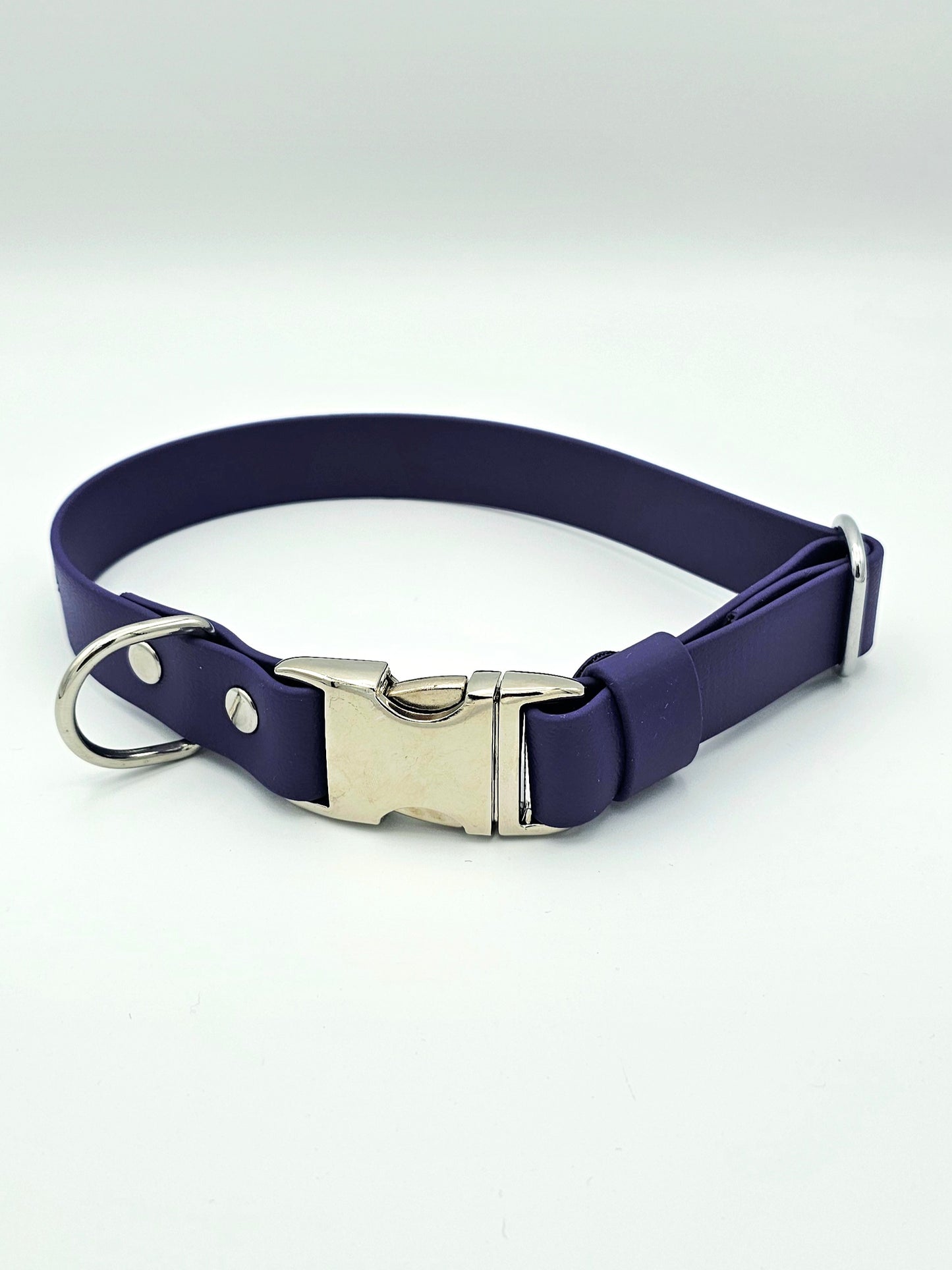 Navy - Everlast Waterproof BioThane© Quick-Release Buckle Dog Collar