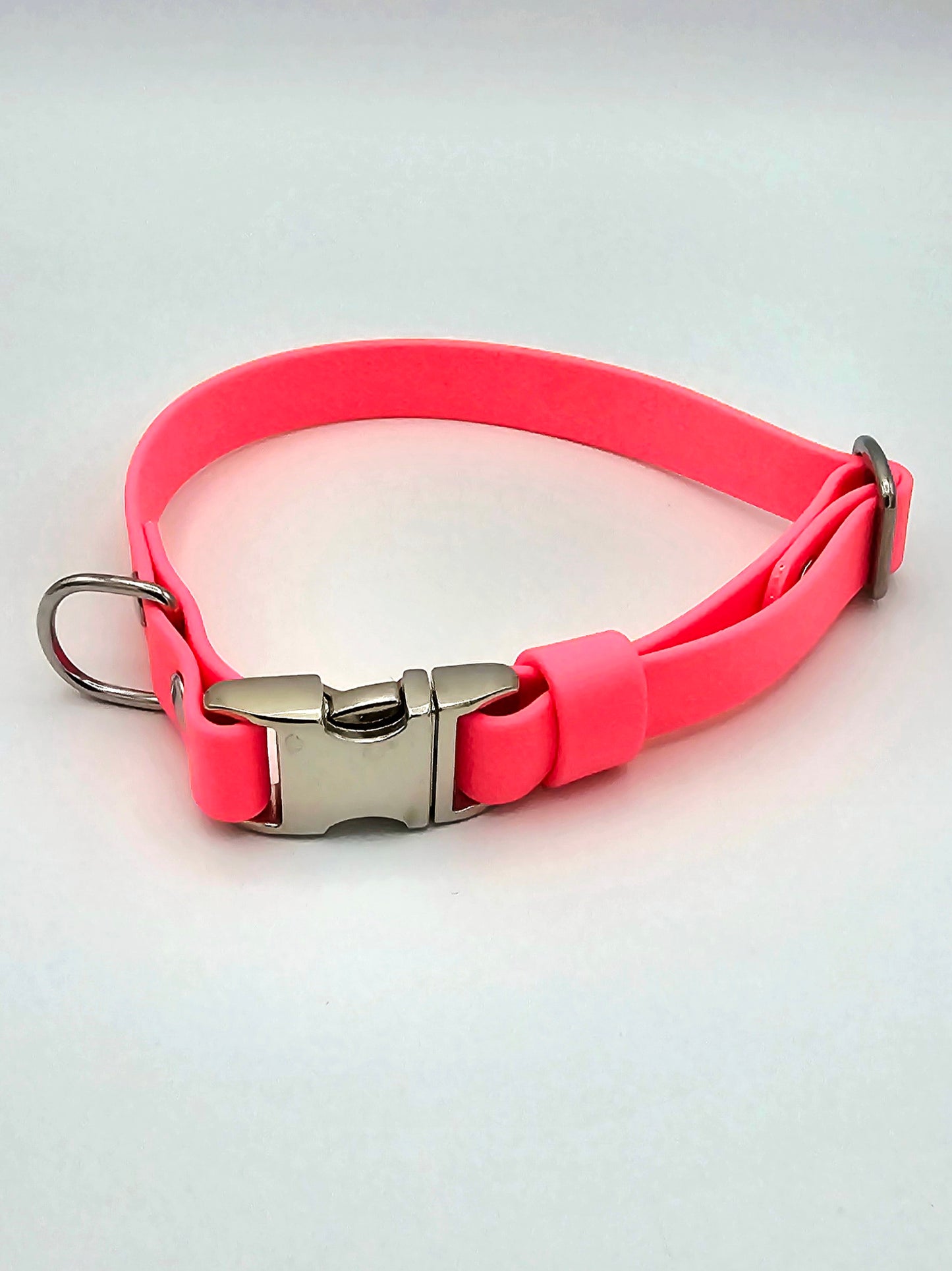 Coral - Everlast Waterproof BioThane© Quick-Release Buckle Dog Collar