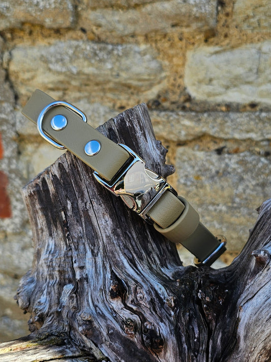 Clay - Everlast Waterproof BioThane© Quick-Release Buckle Dog Collar
