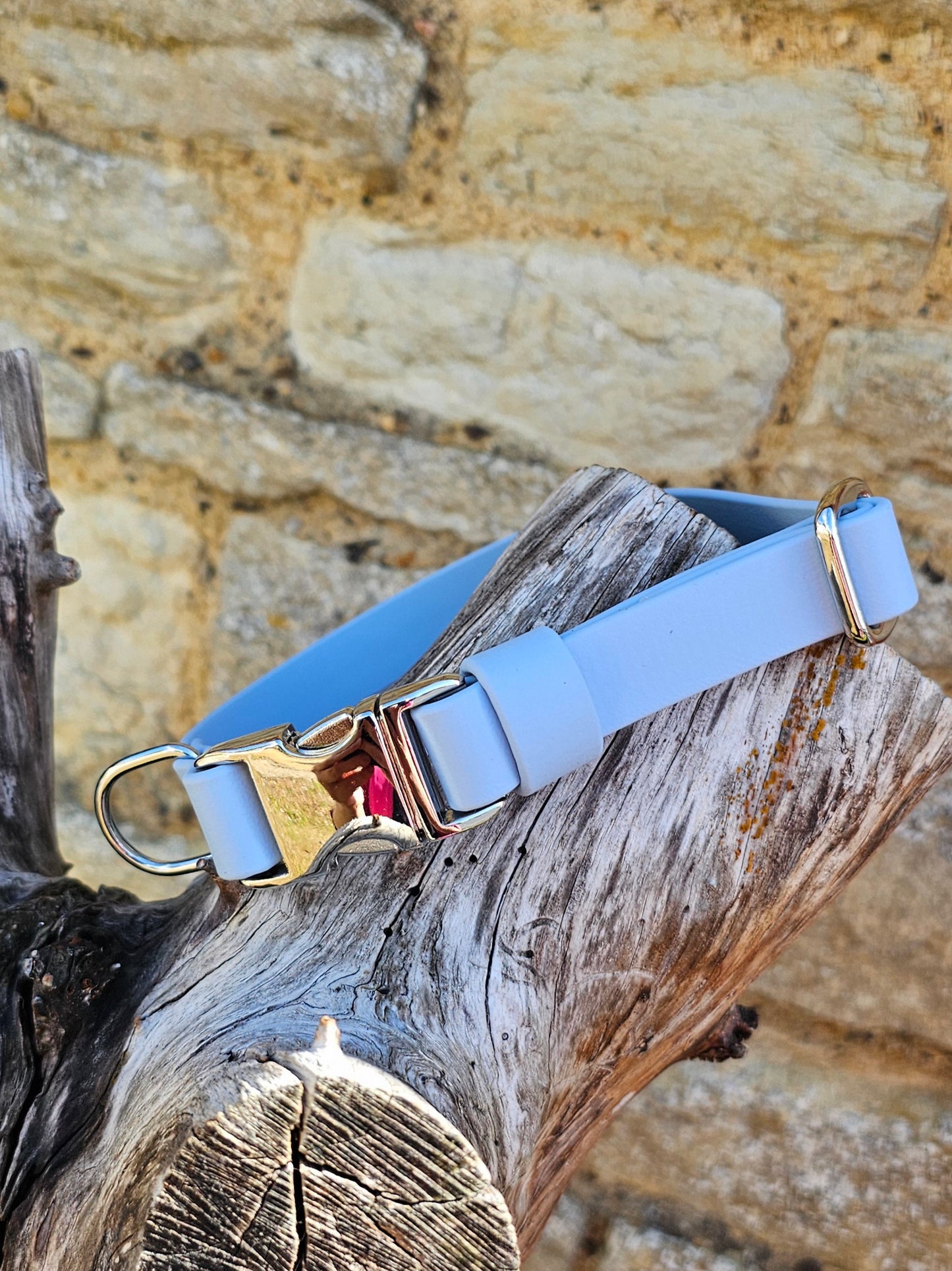 Baby Blue - Everlast Waterproof BioThane© Quick-Release Buckle Dog Collar