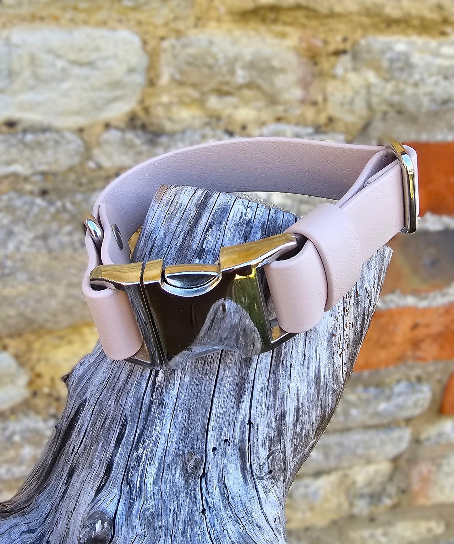 Powder Pearl - Everlast Waterproof BioThane© Quick-Release Buckle Dog Collar