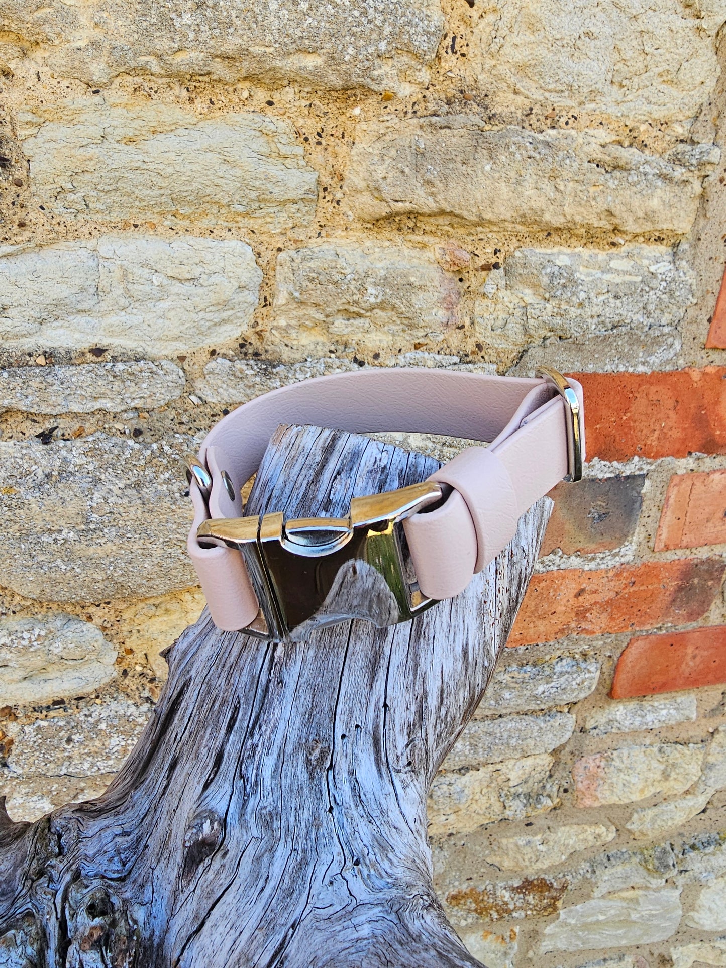 Powder Pearl - Everlast Waterproof BioThane© Quick-Release Buckle Dog Collar