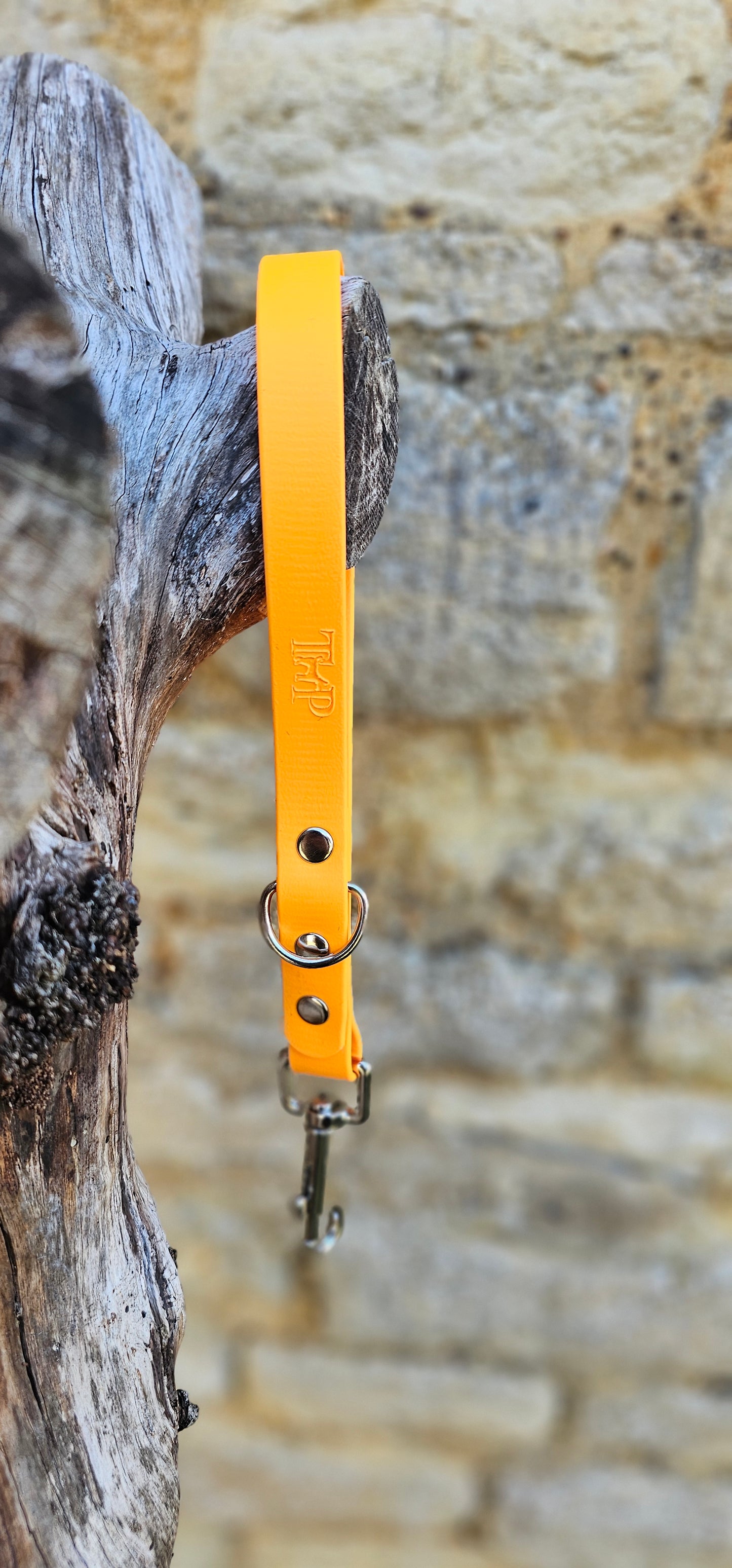 Orange - Waterproof BioThane® Dog Traffic Leash / Dog Traffic Handle