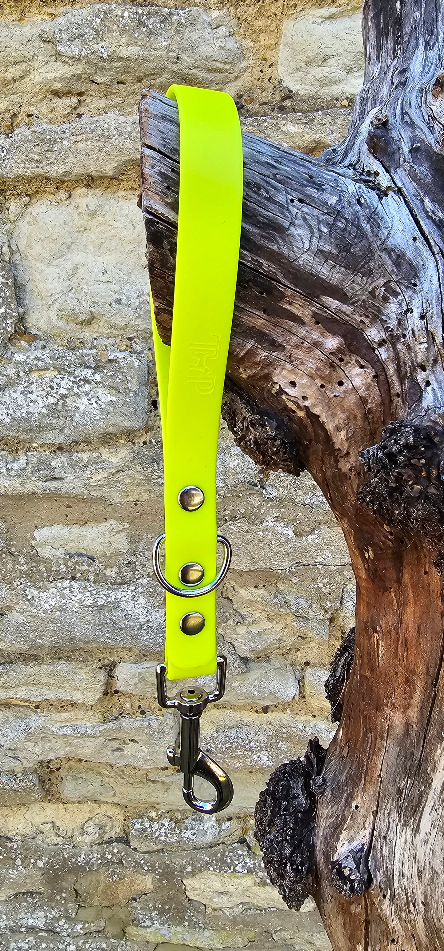 Neon Yellow - Waterproof BioThane® Dog Traffic Leash / Dog Traffic Handle