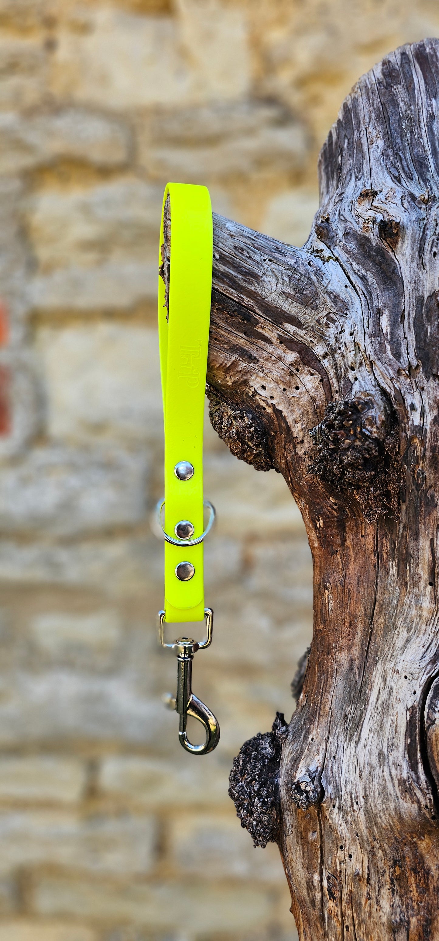Neon Yellow - Waterproof BioThane® Dog Traffic Leash / Dog Traffic Handle