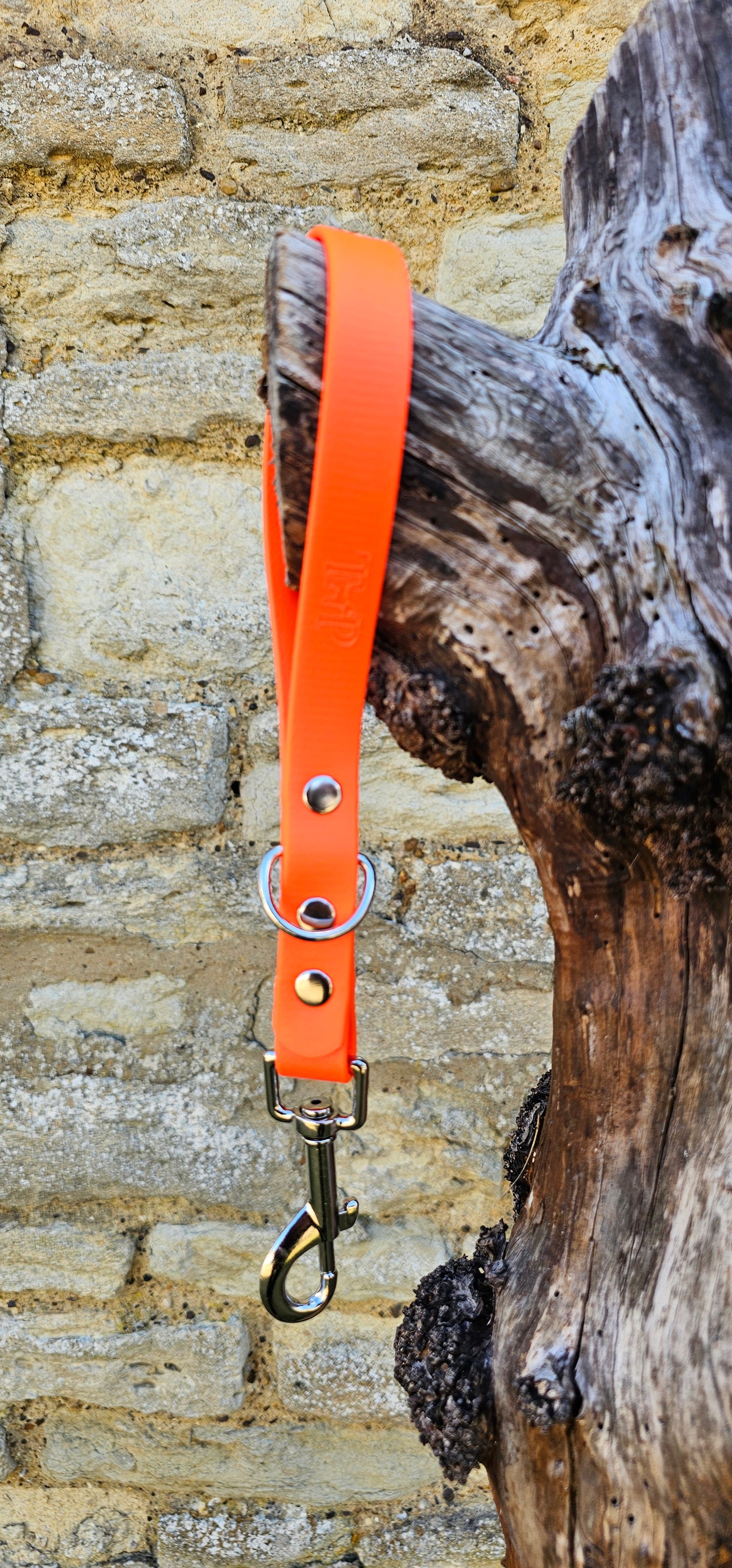 Neon Orange - Waterproof BioThane® Dog Traffic Leash / Dog Traffic Handle