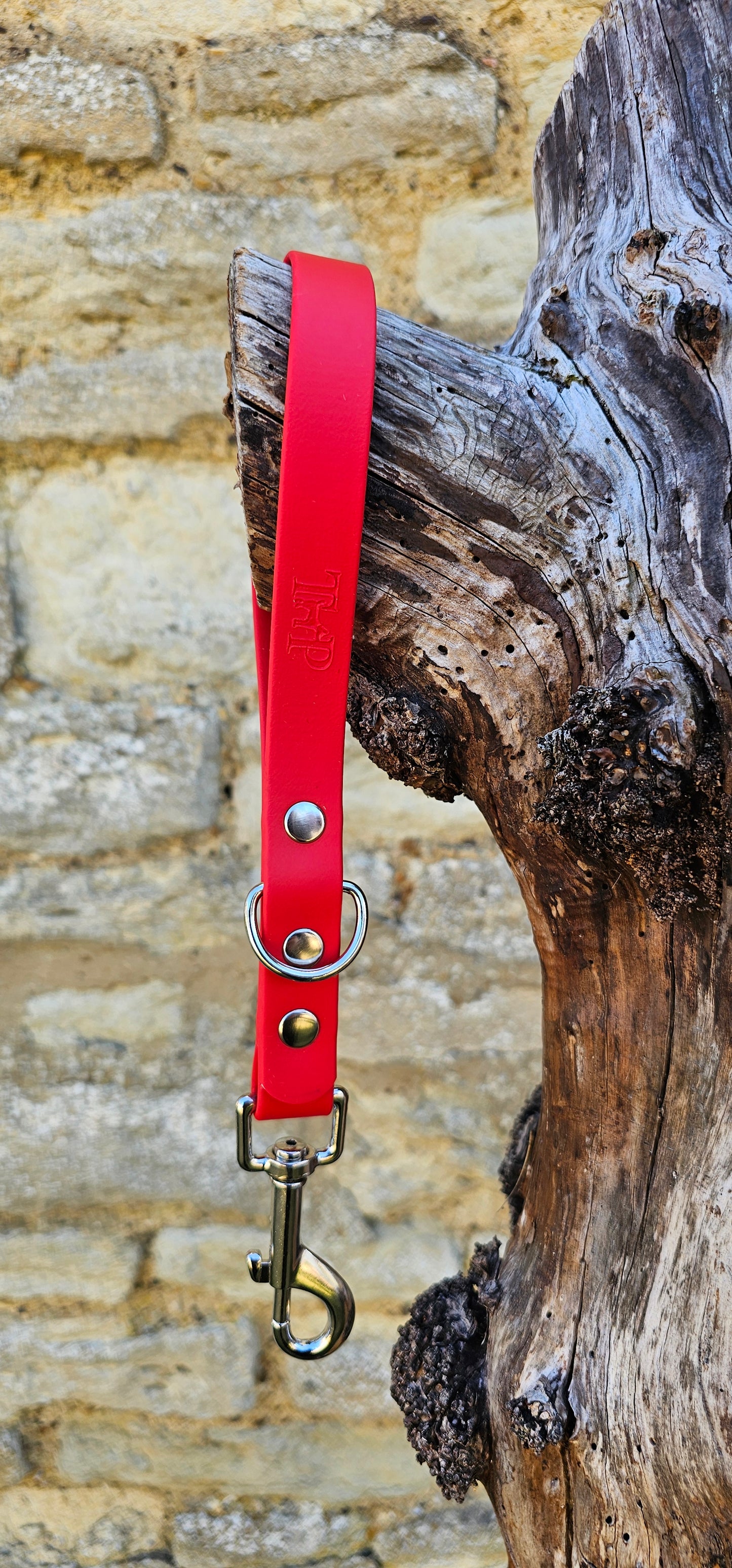 Red - Waterproof BioThane® Dog Traffic Leash / Dog Traffic Handle