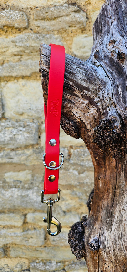 Red - Waterproof BioThane® Dog Traffic Leash / Dog Traffic Handle