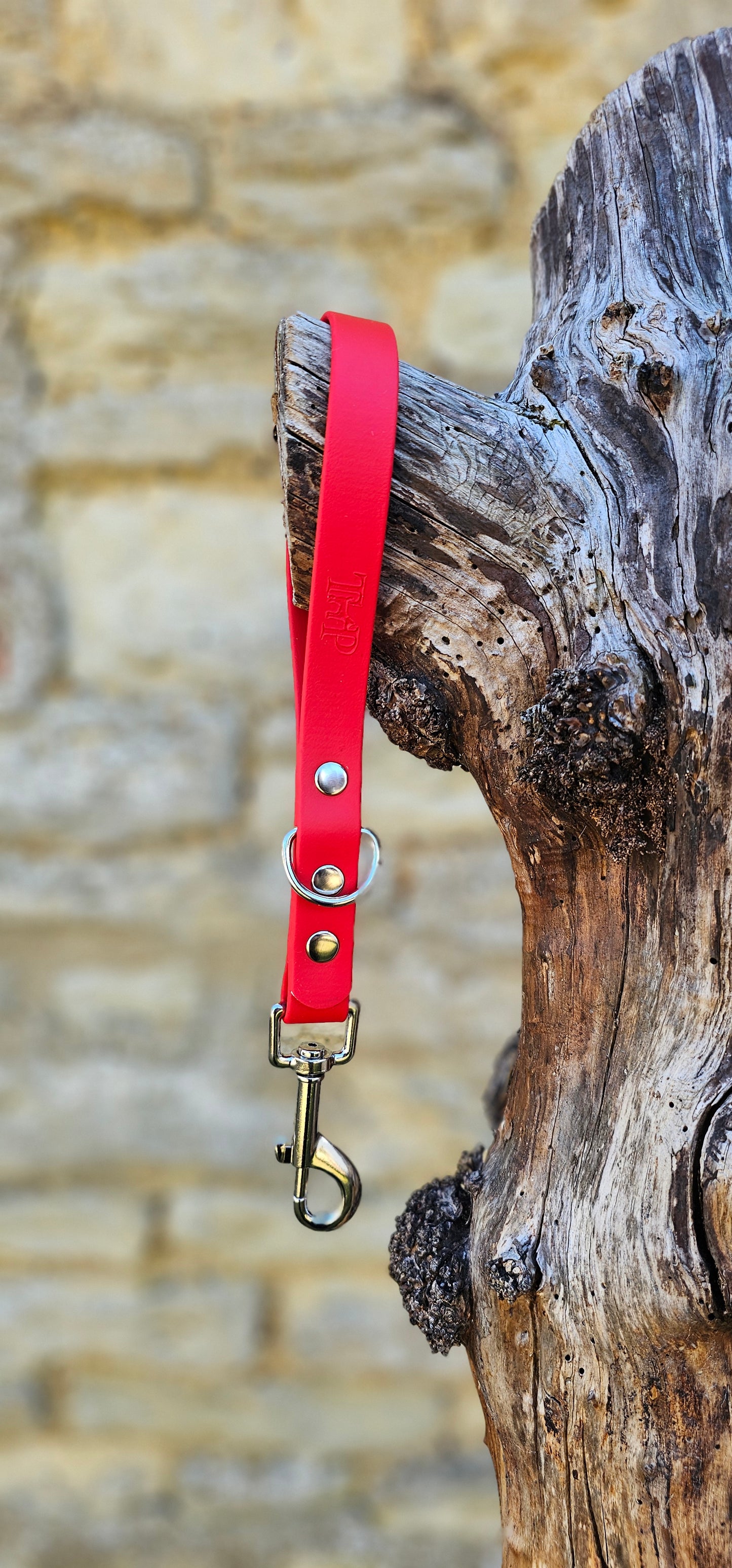 Red - Waterproof BioThane® Dog Traffic Leash / Dog Traffic Handle