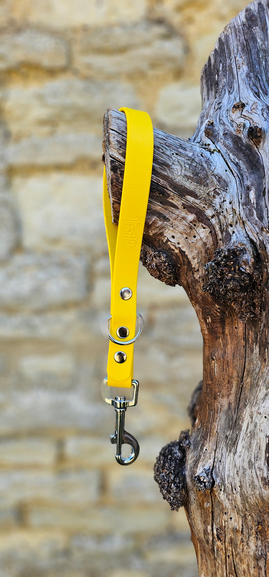 Yellow - Waterproof BioThane® Dog Traffic Leash / Dog Traffic Handle