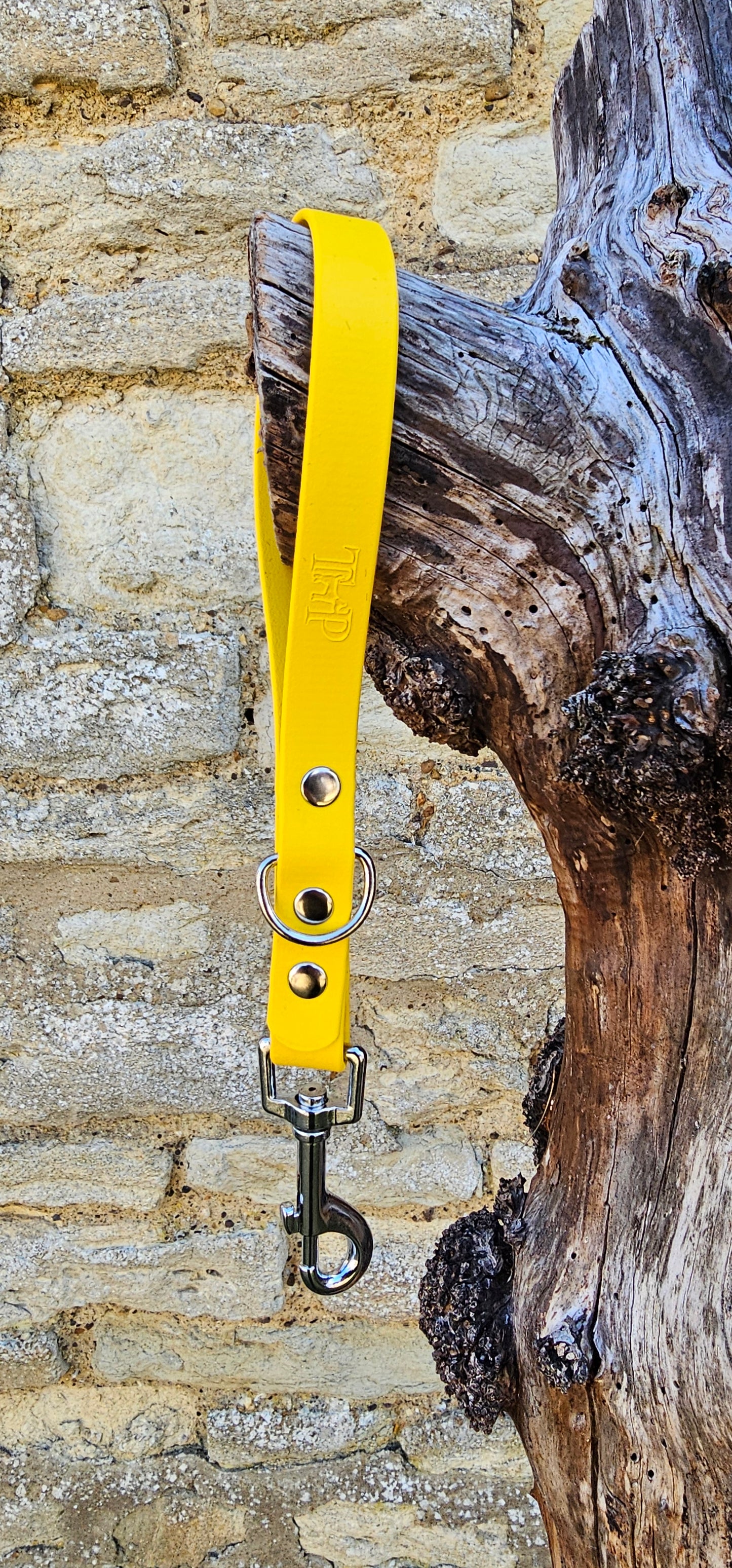 Yellow - Waterproof BioThane® Dog Traffic Leash / Dog Traffic Handle