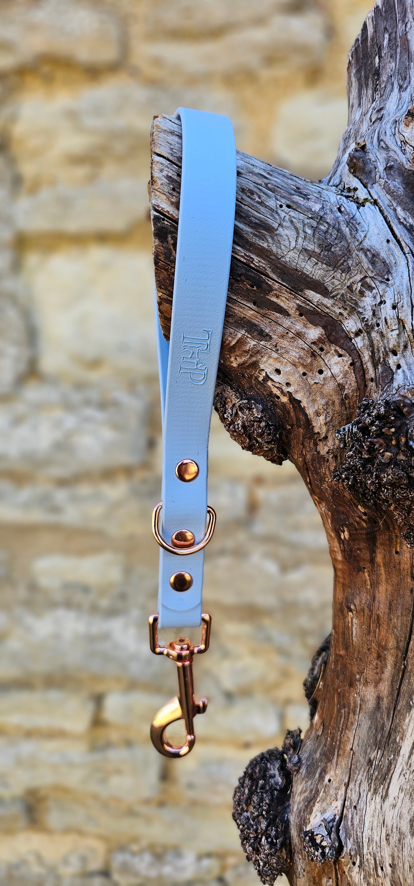 Baby Blue - Waterproof BioThane® Dog Traffic Leash / Dog Traffic Handle