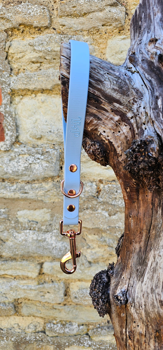 Baby Blue - Waterproof BioThane® Dog Traffic Leash / Dog Traffic Handle