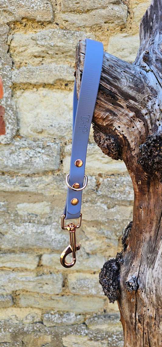 Grey - Waterproof BioThane® Dog Traffic Leash / Dog Traffic Handle