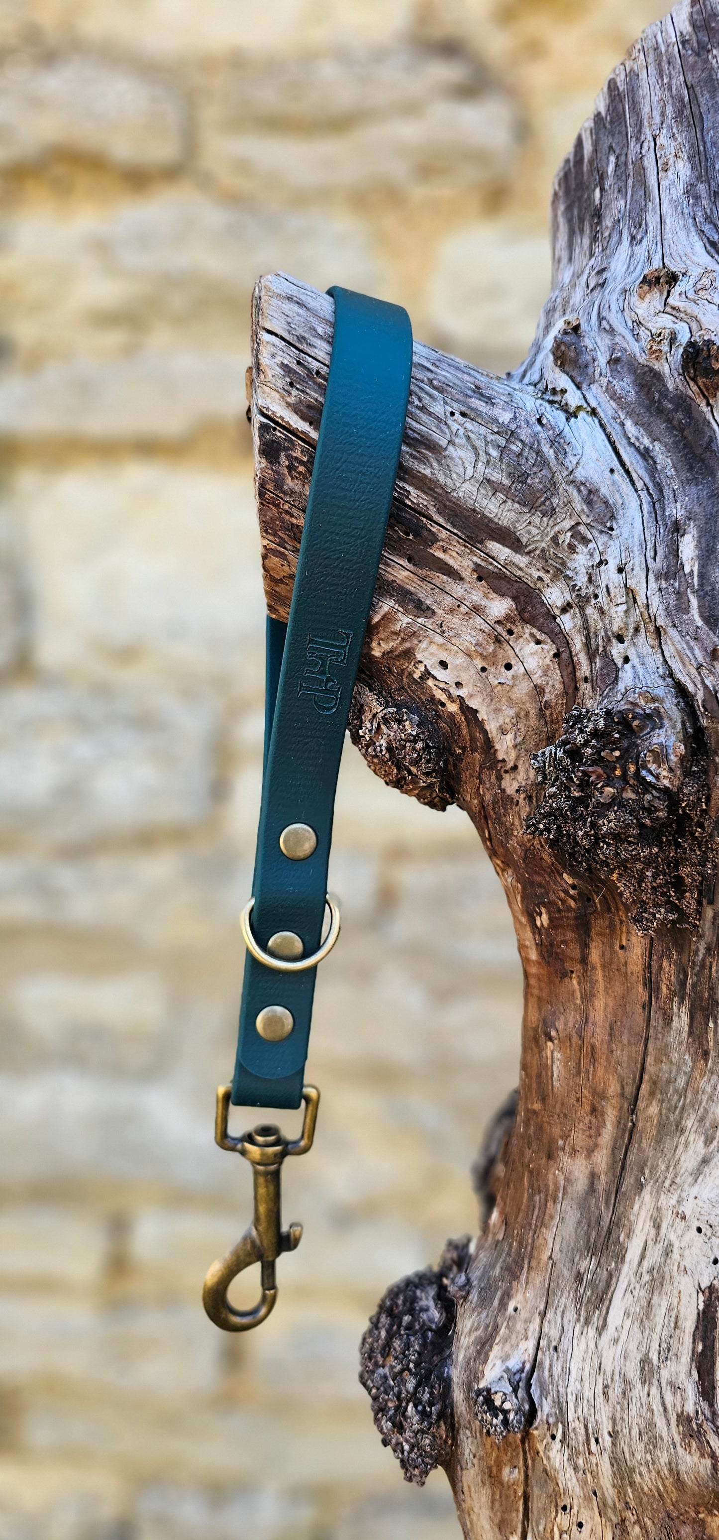 Dark Green - Waterproof BioThane® Dog Traffic Leash / Dog Traffic Handle