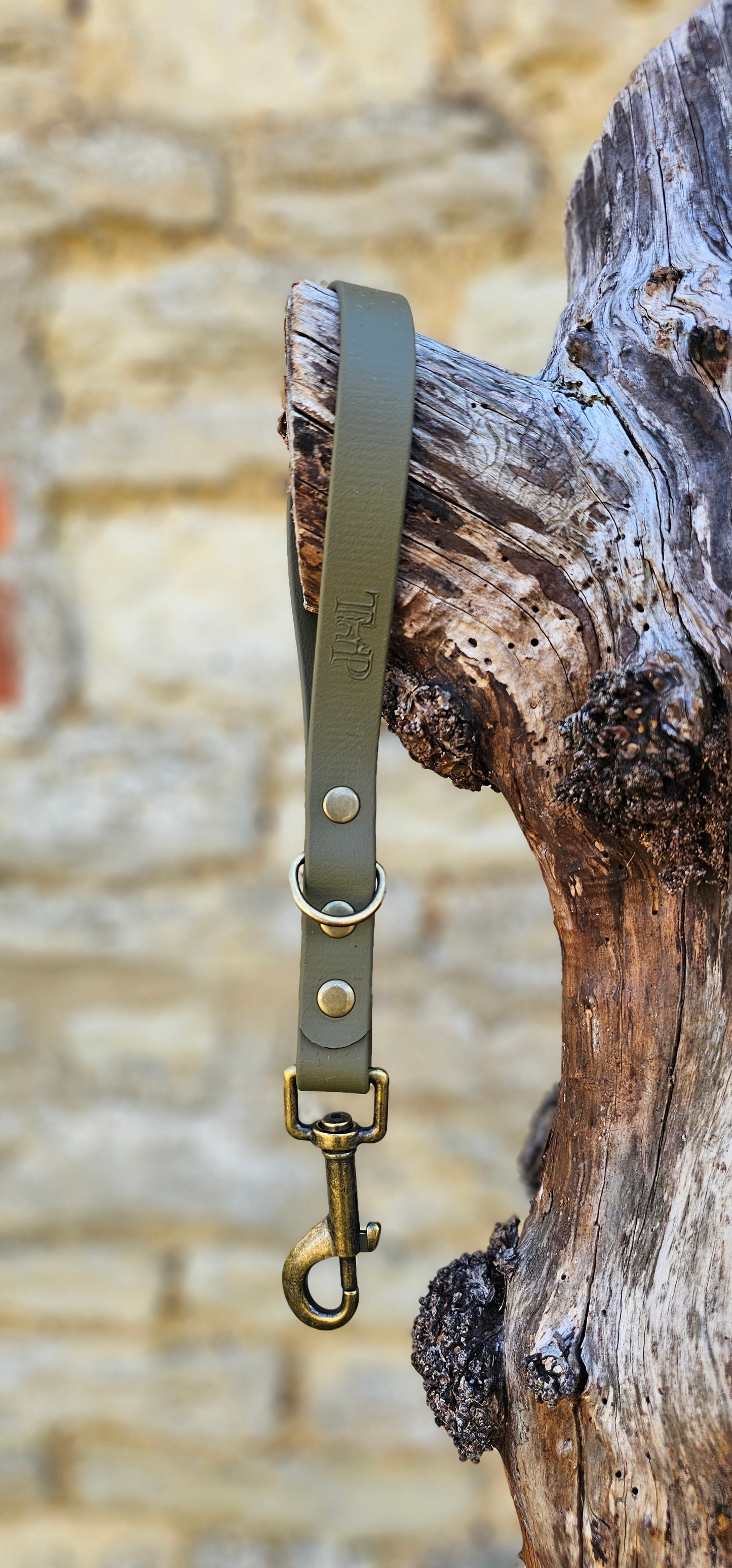 Olive - Waterproof BioThane® Dog Traffic Leash / Dog Traffic Handle