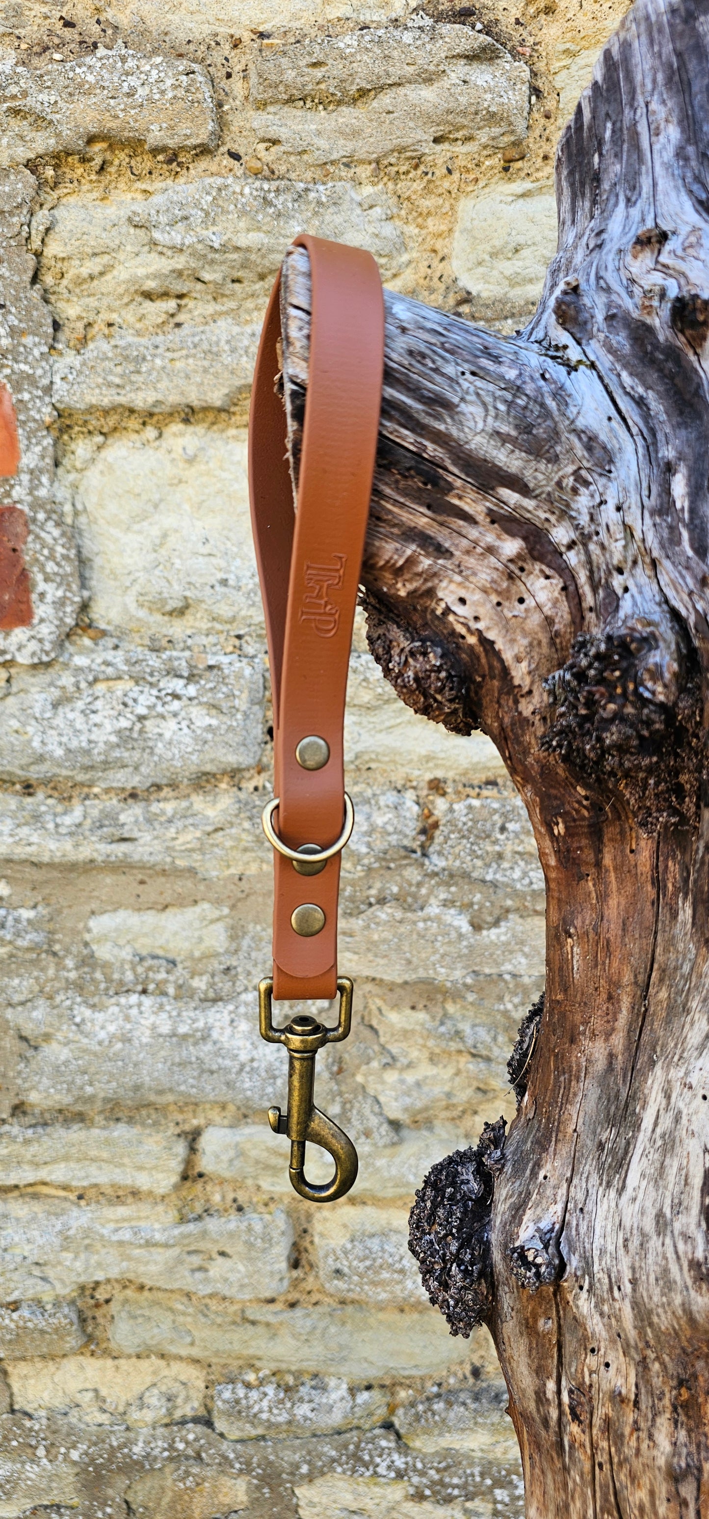 Tan - Waterproof BioThane® Dog Traffic Leash / Dog Traffic Handle