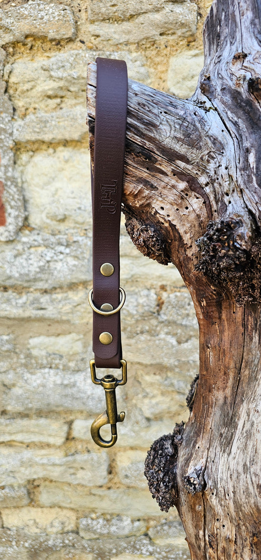 Dark Brown - Waterproof BioThane® Dog Traffic Leash / Dog Traffic Handle