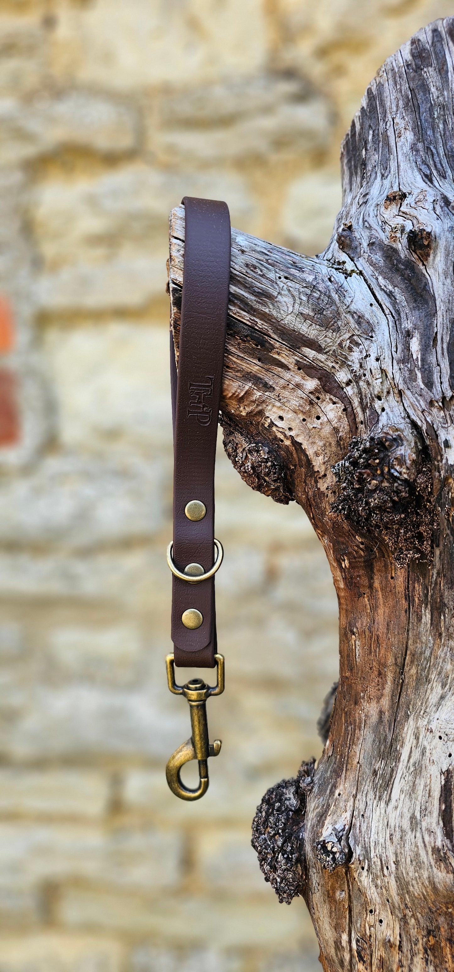 Dark Brown - Waterproof BioThane® Dog Traffic Leash / Dog Traffic Handle