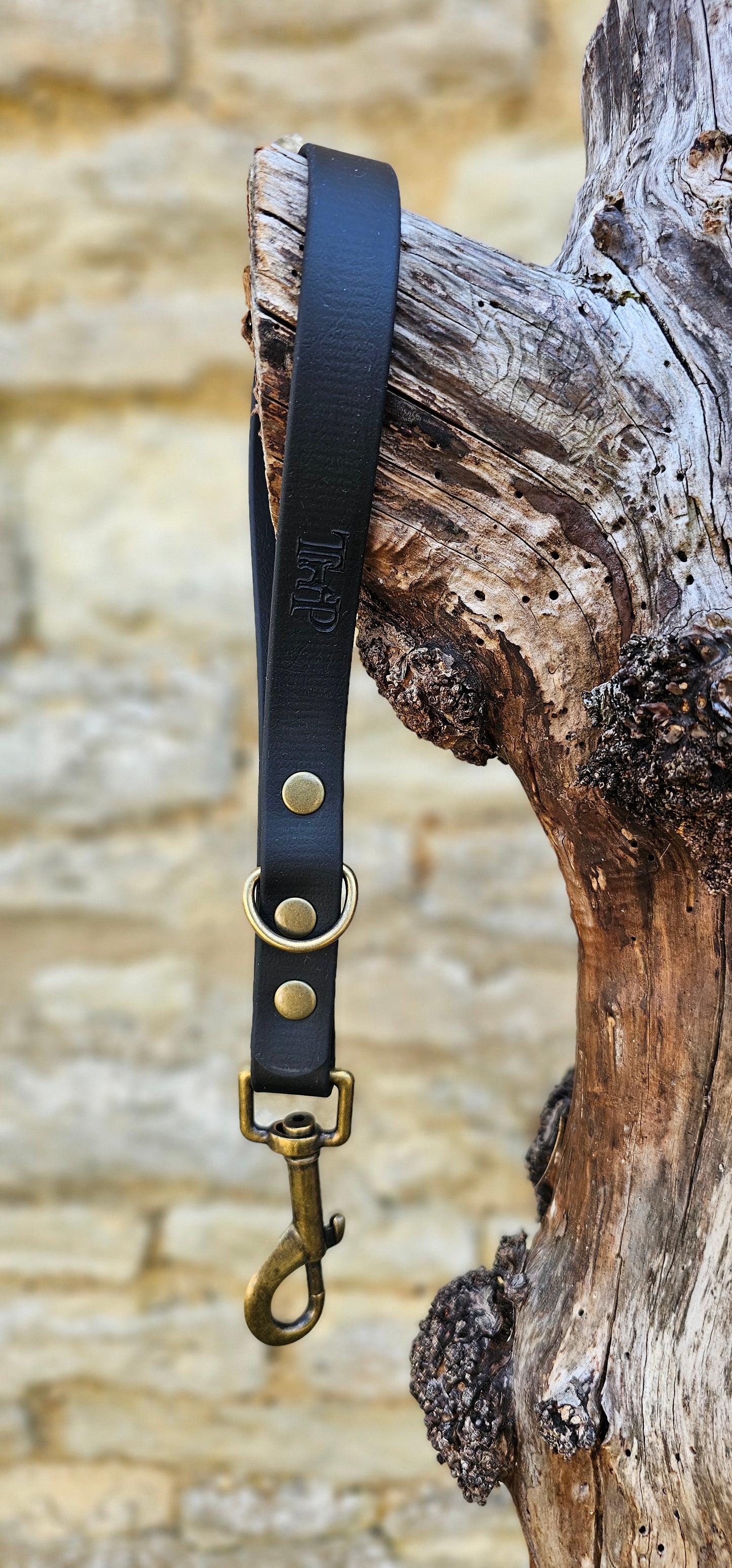 Black - Waterproof BioThane® Dog Traffic Leash / Dog Traffic Handle