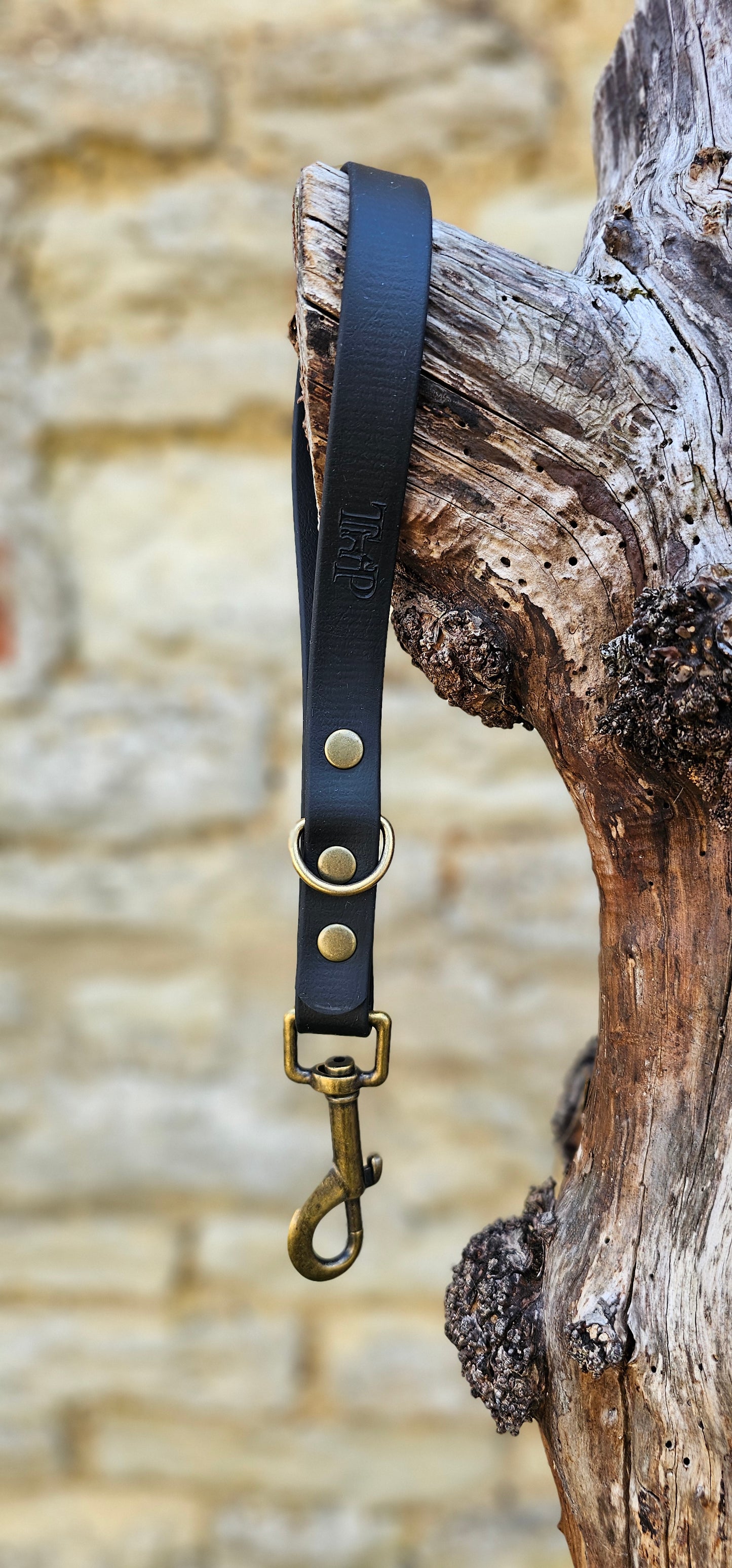 Black - Waterproof BioThane® Dog Traffic Leash / Dog Traffic Handle