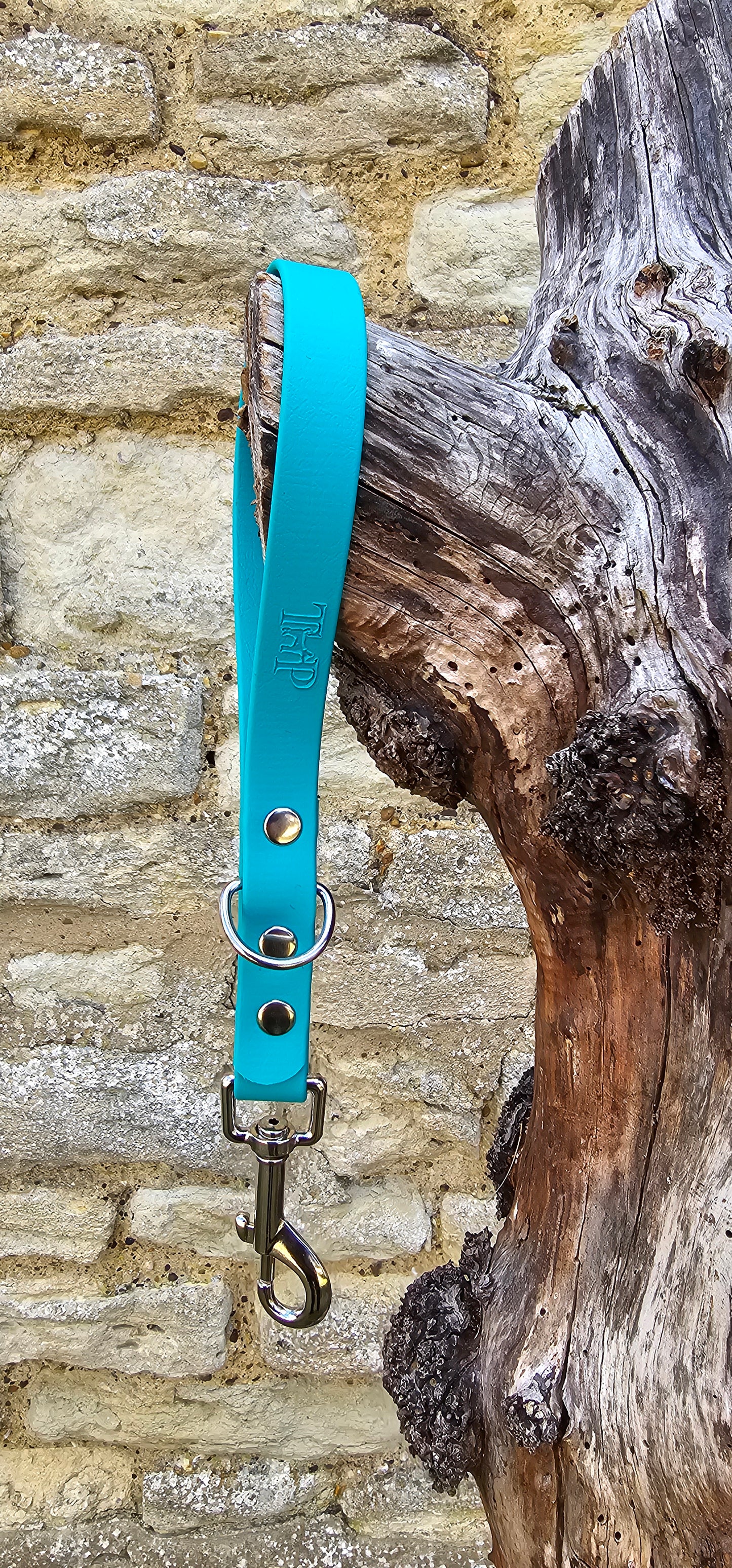 Teal - Waterproof BioThane® Dog Traffic Leash / Dog Traffic Handle