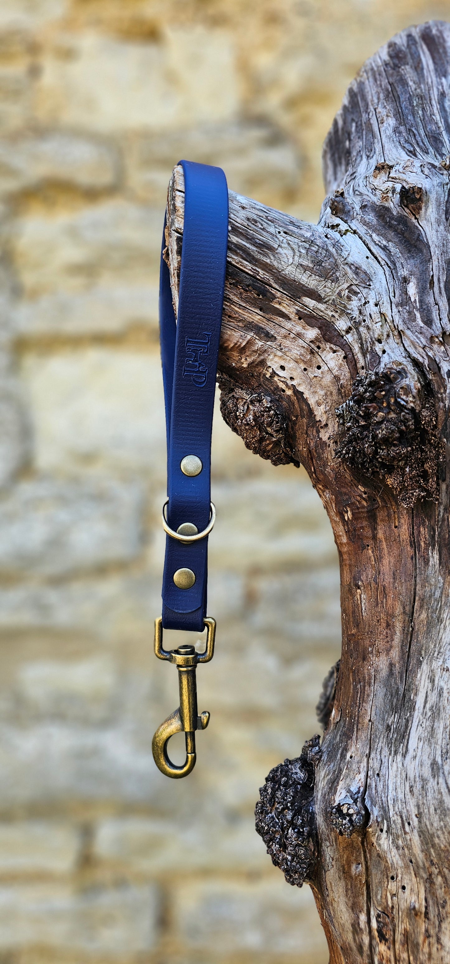 Navy - Waterproof BioThane® Dog Traffic Leash / Dog Traffic Handle