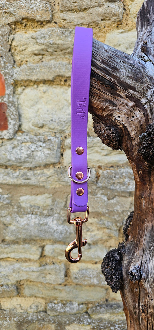 Amethyst - Waterproof BioThane® Dog Traffic Leash / Dog Traffic Handle