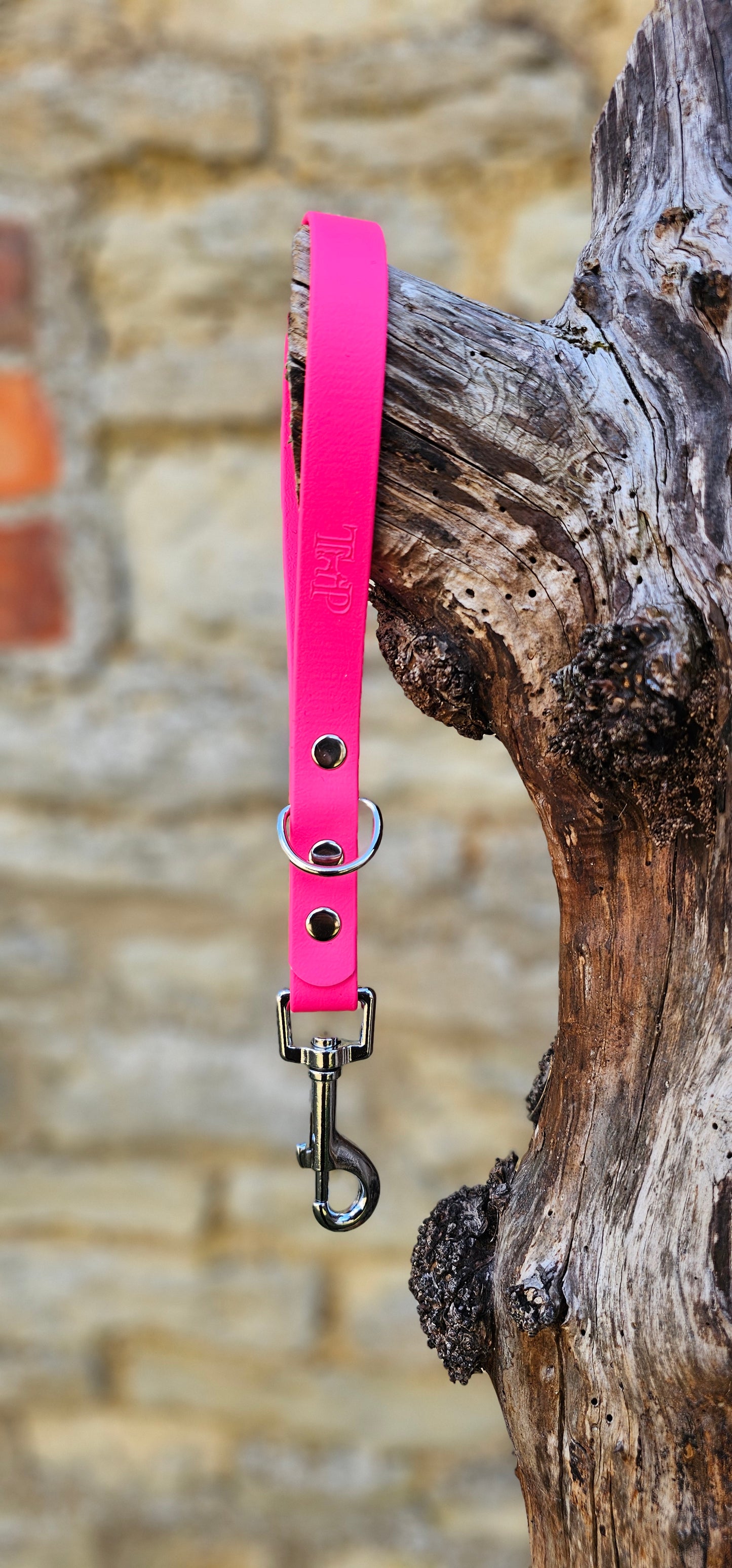 Passion Pink - Waterproof BioThane® Dog Traffic Leash / Dog Traffic Handle