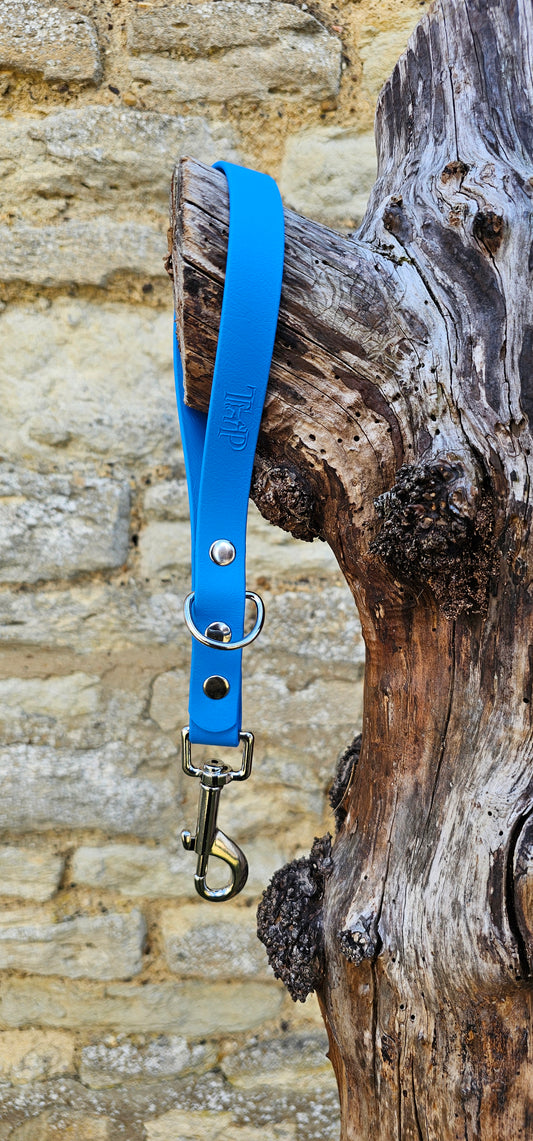 Blue - Waterproof BioThane® Dog Traffic Leash / Dog Traffic Handle