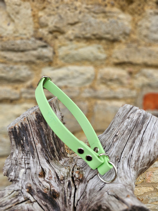 Pistachio Waterproof BioThane® safe-stop Slip Collar