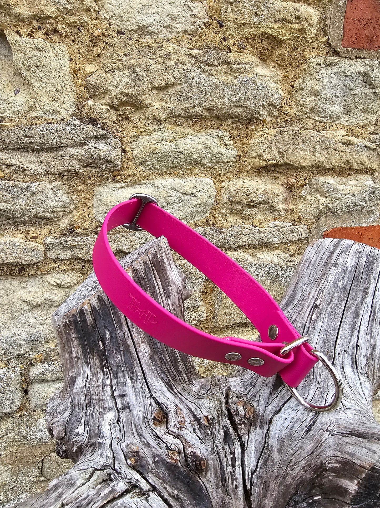 Magenta Waterproof BioThane® safe-stop Slip Collar