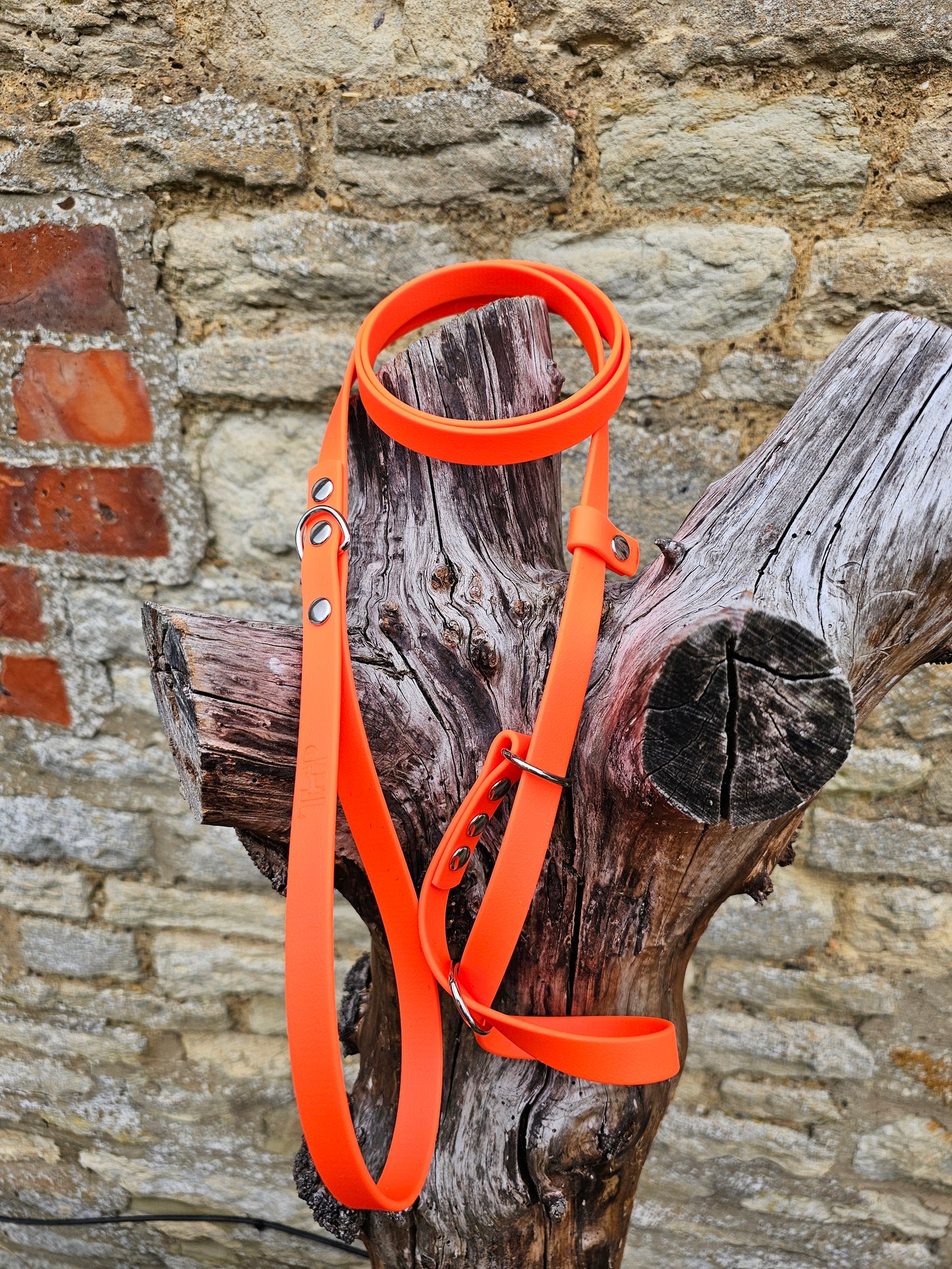 Neon Orange - Waterproof BioThane© Figure8 Dog Lead