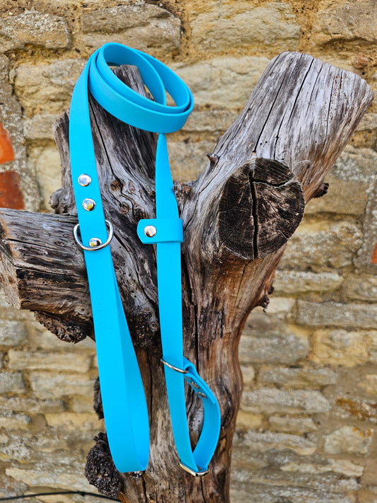 Neon Blue - Waterproof BioThane® Dog Slip Lead