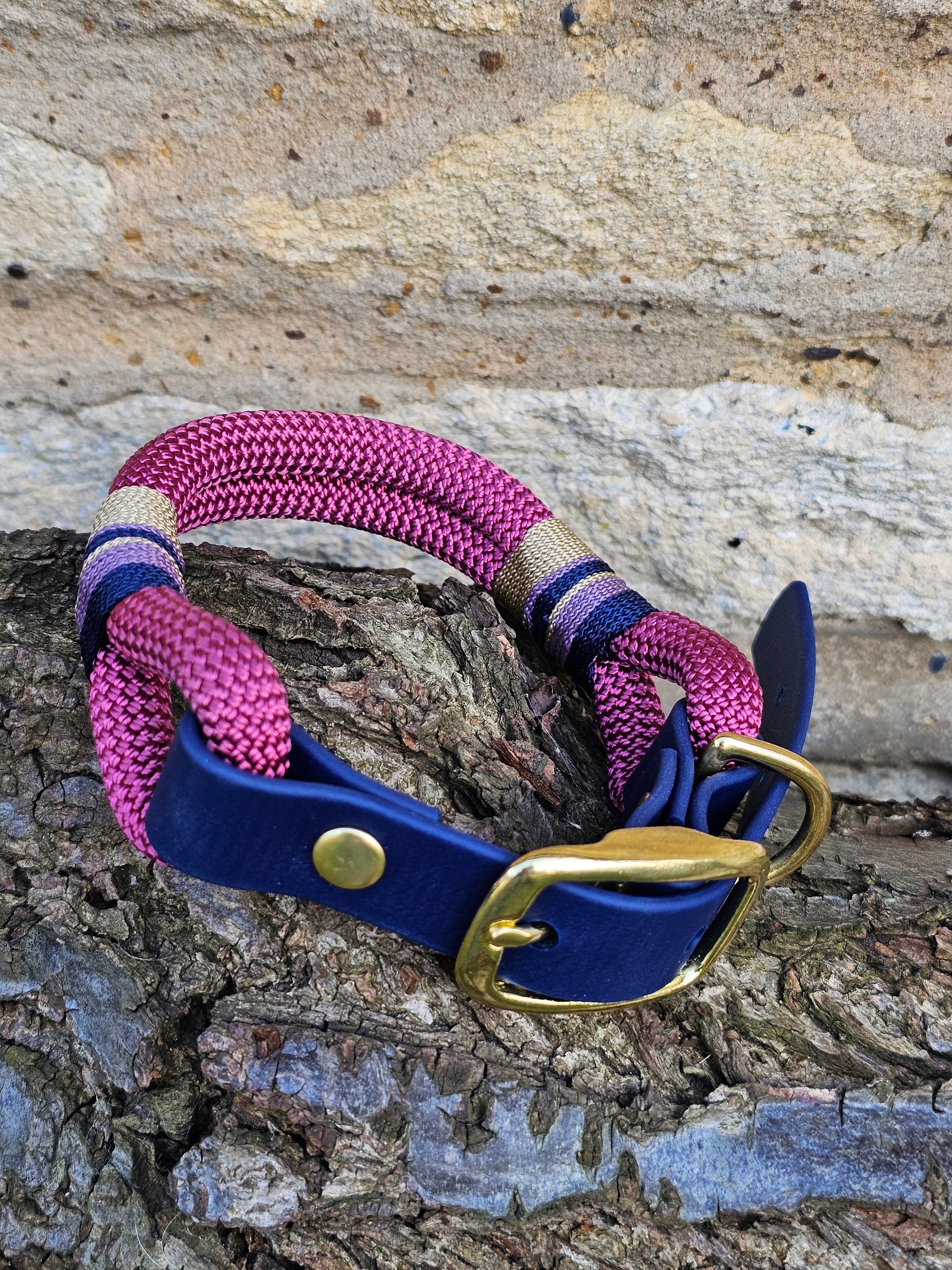 Oxford Premium Rope Dog Collar | Trinkety Paws