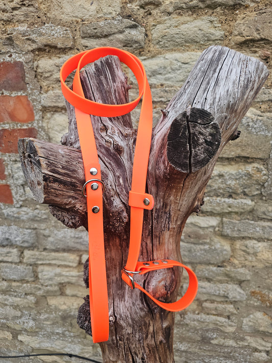 Neon Orange - Waterproof BioThane® Dog Slip Lead