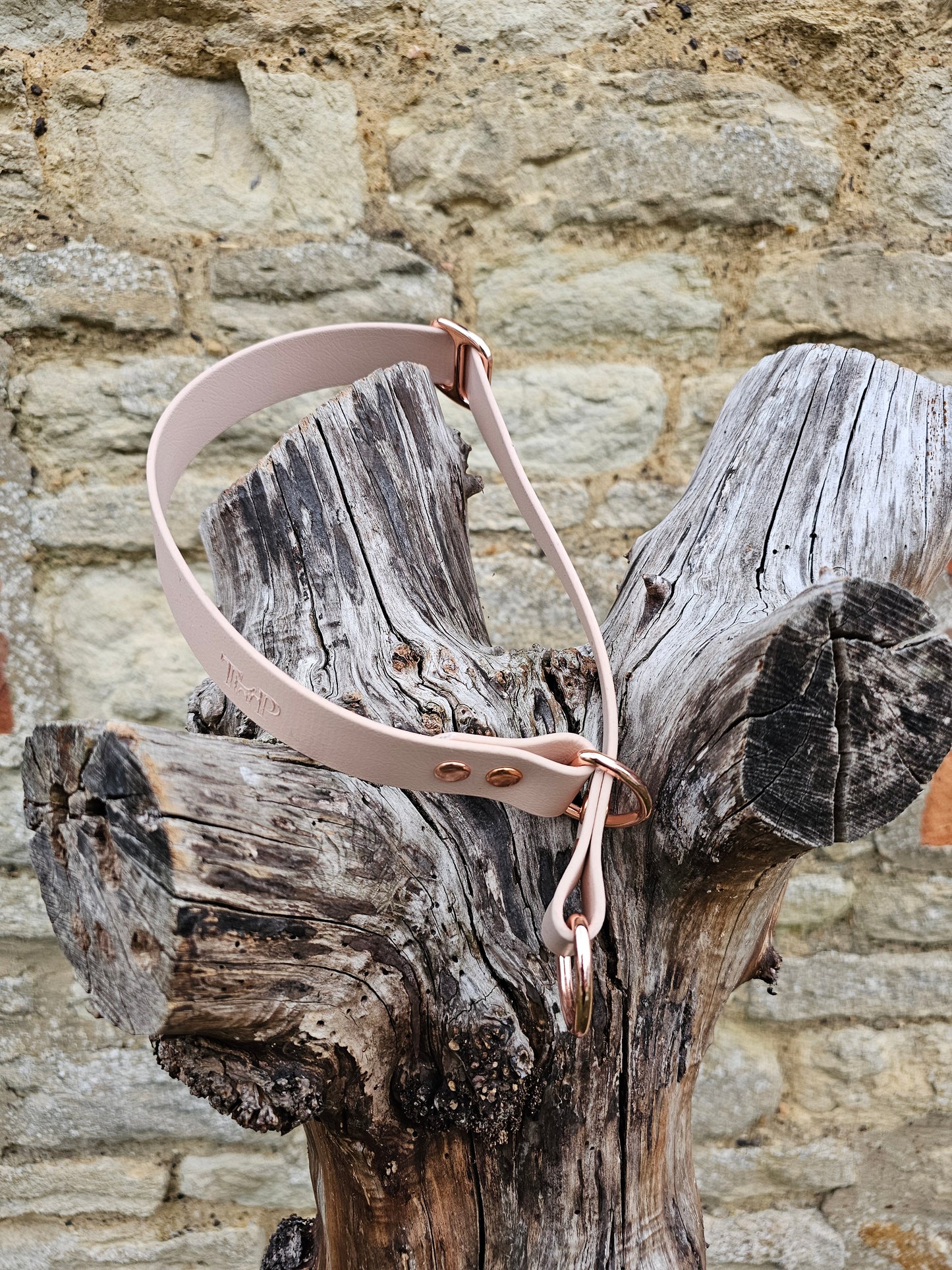 Powder Pearl Waterproof BioThane® safe-stop Slip Collar