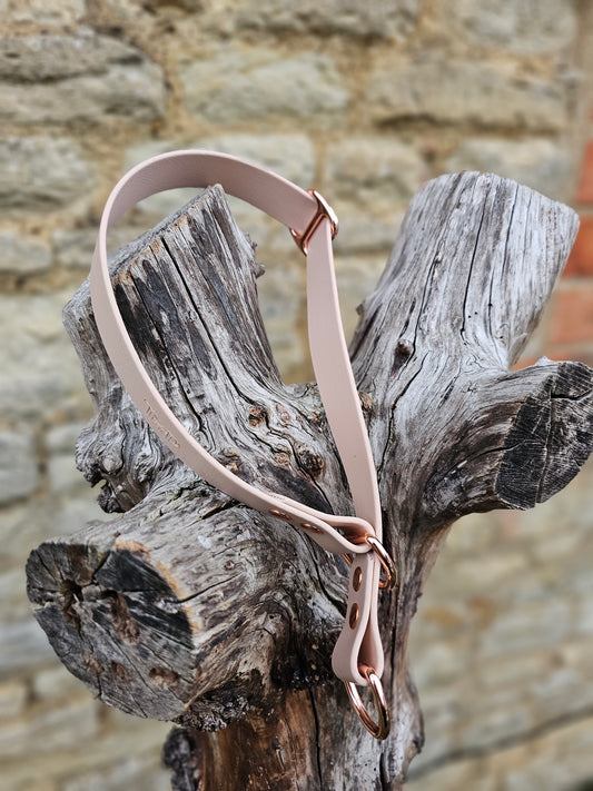 Powder Pearl Waterproof BioThane® safe-stop Slip Collar