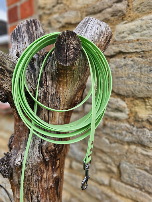Pistachio - Waterproof BioThane© Dog Long Line Lead