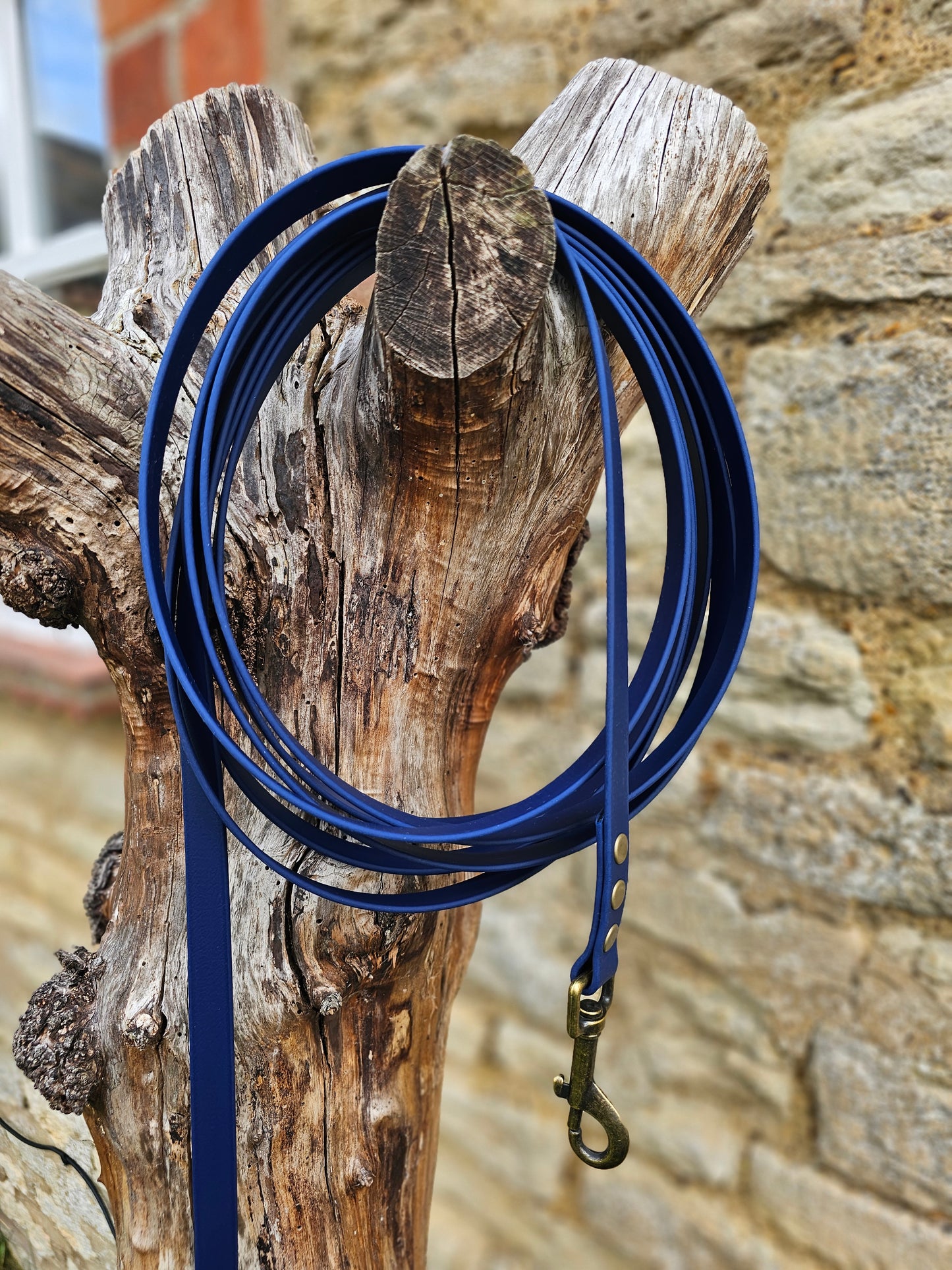 Navy - Waterproof BioThane© Dog Long Line Lead