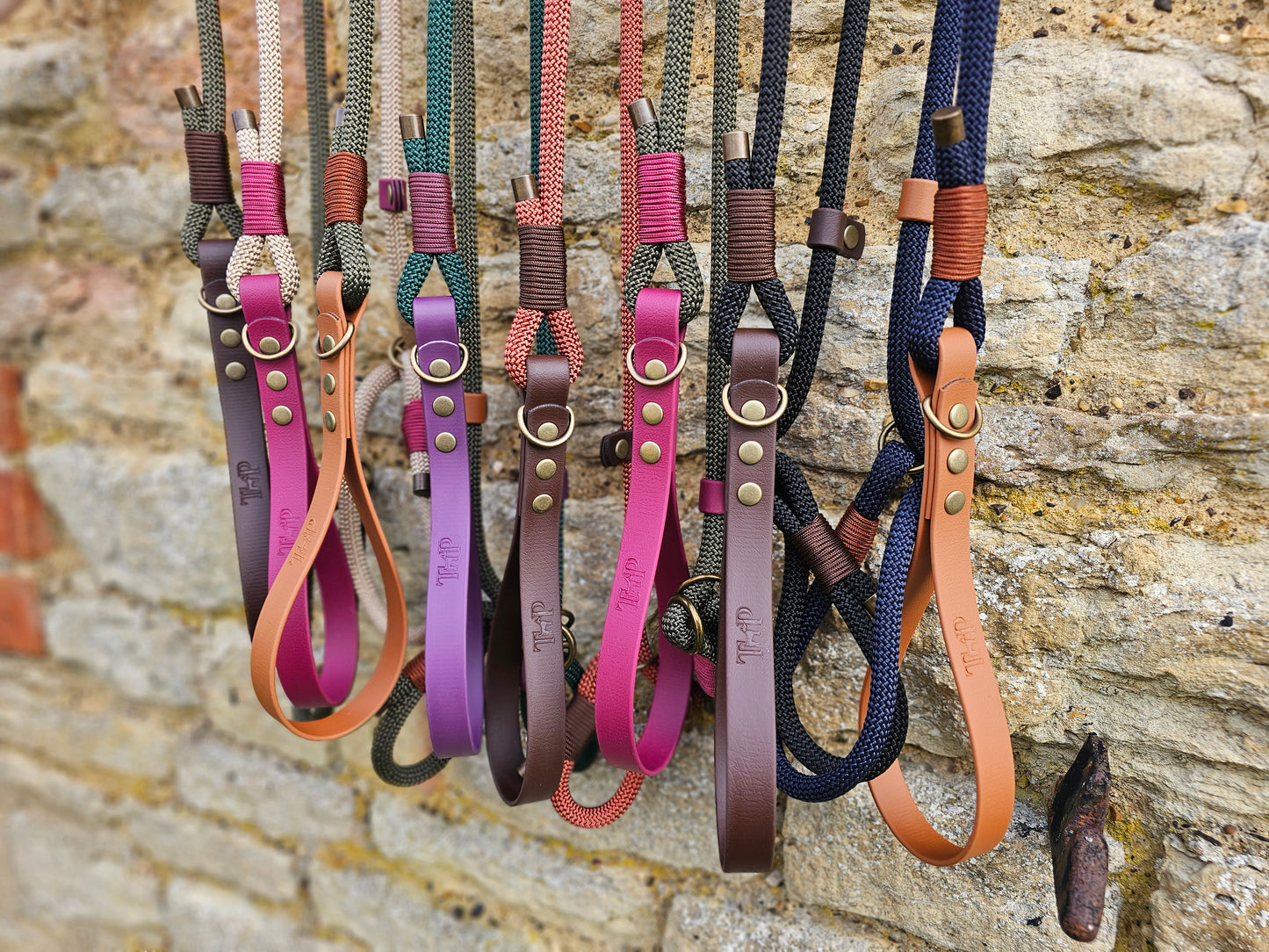 Rope Slip Dog Lead / Figure-8 Rope Dog Lead - Design Your Own