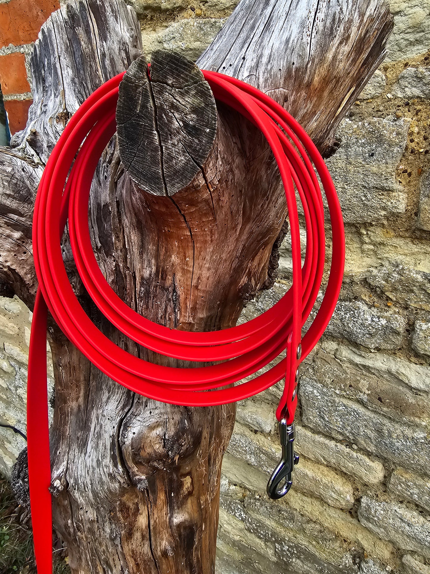 Red - Waterproof BioThane© Dog Long Line Lead