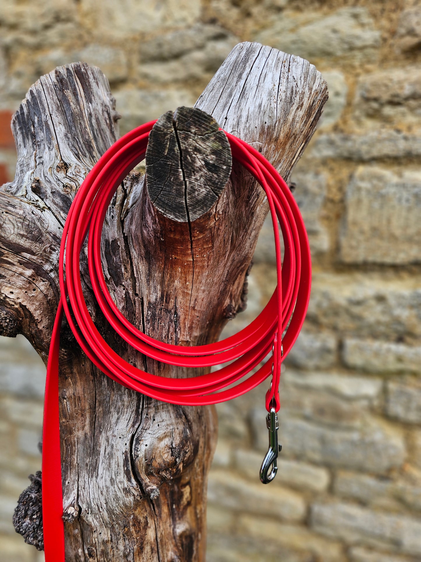 Red - Waterproof BioThane© Dog Long Line Lead