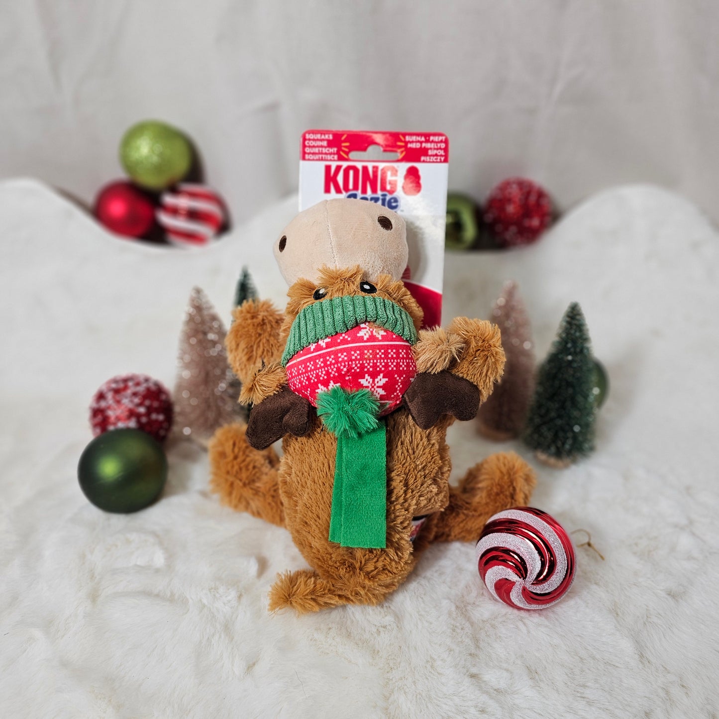 Kong Cozie Reindeer - Plush Dog Toy