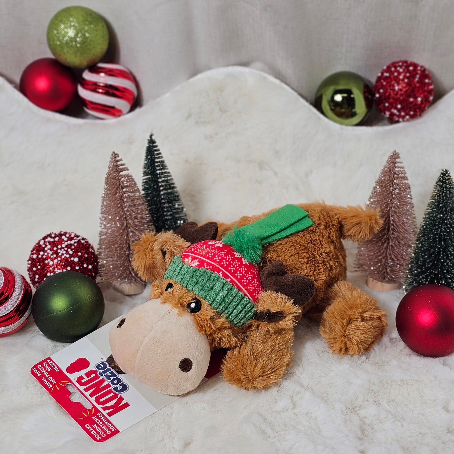 Kong Cozie Reindeer - Plush Dog Toy